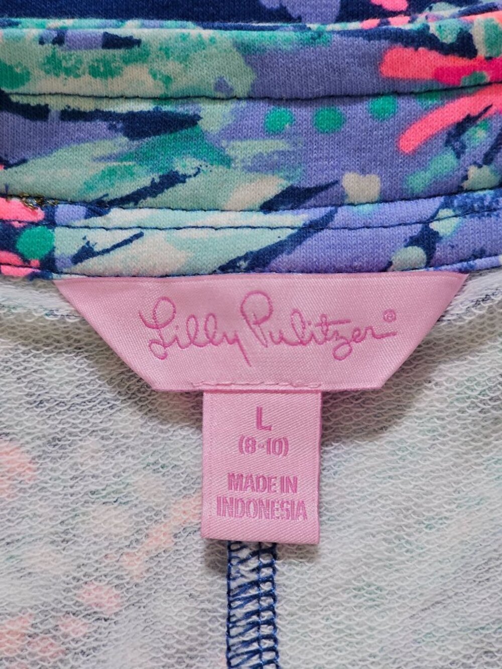 Lilly Pulitzer Girls Deep Indigo Gypsea Girl  Sleeveless Dress Size L 8-10 3300 - Picture 5 of 11